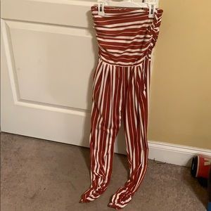 Stripe jumpsuit